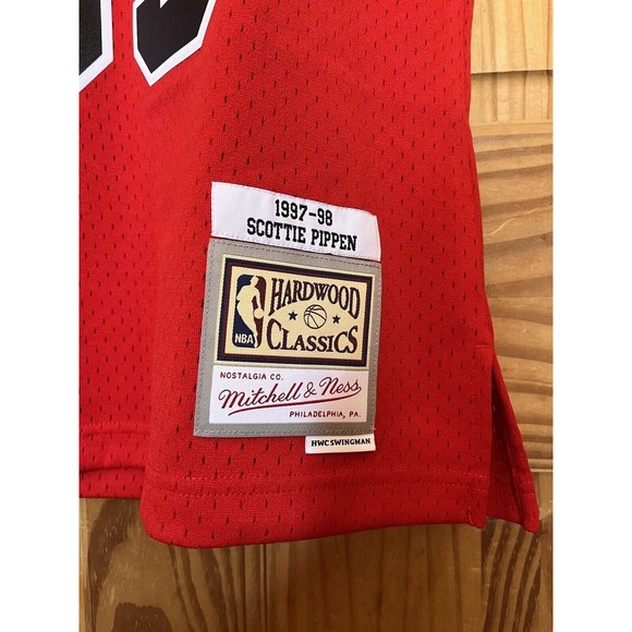 Mitchell & Ness Chicago Bulls Scottie Pippen Red Swingman Jersey Men's Size 2XL - Picture 5 of 12
